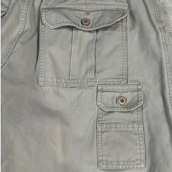 Cabelas 7 Pocket Hiker Cargo Pants Mens Size 40 Khaki Tan 100 Cotton Outdoor - Picture 11 of 16
